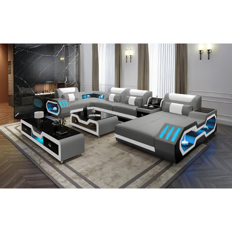 ErgoTech Sofa – Designed for Comfort with Ergonomic Adjustments and Smart Home Integration